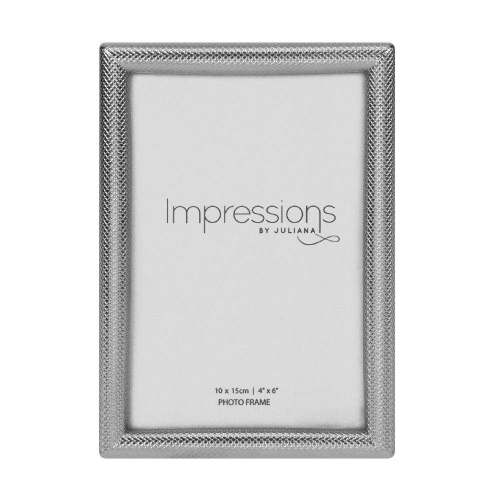 Juliana 5" X 7" - Impressions Textured Silver Frame Finish Photo 4 Juliana 5" X 7" - Impressions Textured Silver Frame Finish Photo