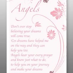 CBC Angels Blessing Glass Plaque GENERAL GIFTS