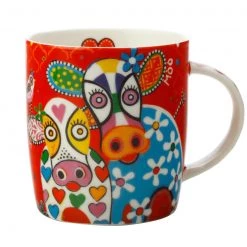 KitchenCraft Maxwell & Williams Love Hearts 370ml Happy Moo Day Mug GENERAL GIFTS