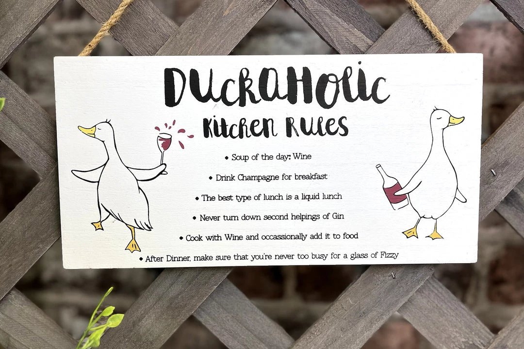 Richard GENERAL GIFTS Animal Kitchen Rules “Duckaholic” 3 Richard GENERAL GIFTS Animal Kitchen Rules “Duckaholic”