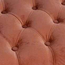 Kavanagh Gifts GENERAL GIFTS ORANGE POLYESTER WOOD BENCH 99X40X41 VELVET 12 Kavanagh Gifts GENERAL GIFTS ORANGE POLYESTER WOOD BENCH 99X40X41 VELVET