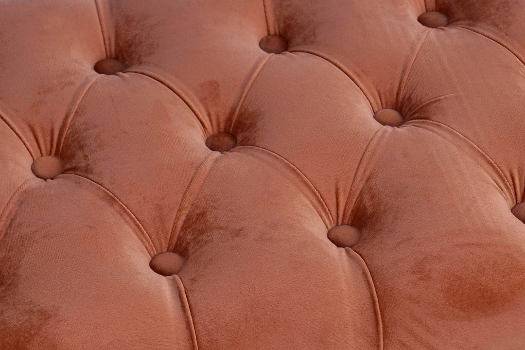 Kavanagh Gifts GENERAL GIFTS ORANGE POLYESTER WOOD BENCH 99X40X41 VELVET 7 Kavanagh Gifts GENERAL GIFTS ORANGE POLYESTER WOOD BENCH 99X40X41 VELVET