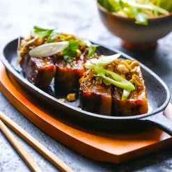 KitchenCraft World Of Flavours Oriental Iron Sizzle Platter