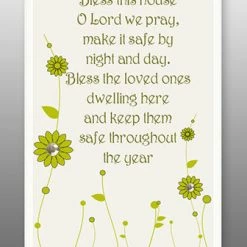 CBC Home Blessing Glass Plaque GENERAL GIFTS