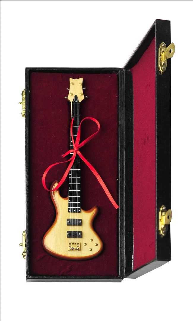 Faire Base Electric Guitar Miniature With Case GENERAL GIFTS 3 Faire Base Electric Guitar Miniature With Case GENERAL GIFTS