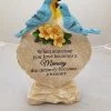 Giftworks GENERAL GIFTS Grave Solar Powdered Bluebird Plaque With Verse