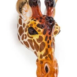 McGowan & Rutherford Ceramic Giraffe Head Wall Sconces Vase GENERAL GIFTS