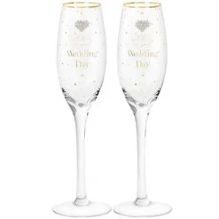 Lesser And Pavey GENERAL GIFTS Mad Dots, Set Of 2 Wedding Flutes