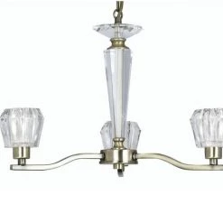 Oaks Lighting Vita 3 Light Antique Brass Pendant Ceiling Light 1857/3 AB GENERAL GIFTS