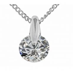 Indulgence Jewellery GENERAL GIFTS Rhodium Crystal Necklace (INEC3789A)