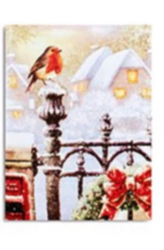 Giftworks Snowy Robin Scenes 40x30cm 6 Giftworks Snowy Robin Scenes 40x30cm