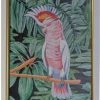 Giftworks Pink Bird Gold Framed Canvas GENERAL GIFTS