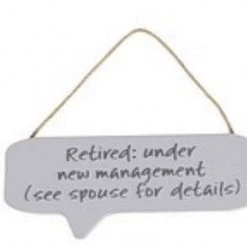 Richard Lang GENERAL GIFTS Speech Bubble Retirement Plaque