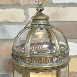 Dutch Brothers Round Gold Distressed Lantern (Pre Order For Late October)