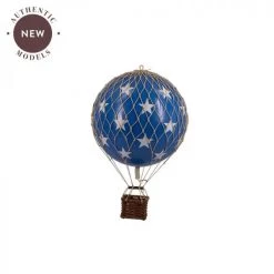 Giftworks Floating The Skies Hot Air Balloon - Blue Stars