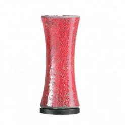 Giftworks LIGHTING Mosaic Red Glass Lamp