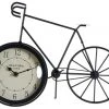 Giftworks GENERAL GIFTS Black Metal Mantel CLock - Bicycle 34X11X25cm