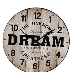 ITEM Dream The Impossible Wall Clock GENERAL GIFTS
