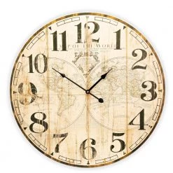 Giftworks World Map 58cm Wall Clock GENERAL GIFTS