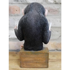 Giftworks Monkey Reading The News Ornament