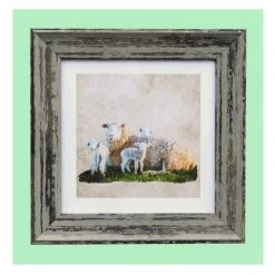 Giftworks Sheep And Lambs 9x9 Framed Print