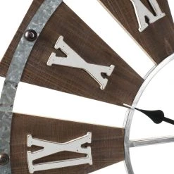 ITEM SKELETON WALL CLOCK MDF METAL 75X5X75 NATURAL GENERAL GIFTS 6 ITEM SKELETON WALL CLOCK MDF METAL 75X5X75 NATURAL GENERAL GIFTS