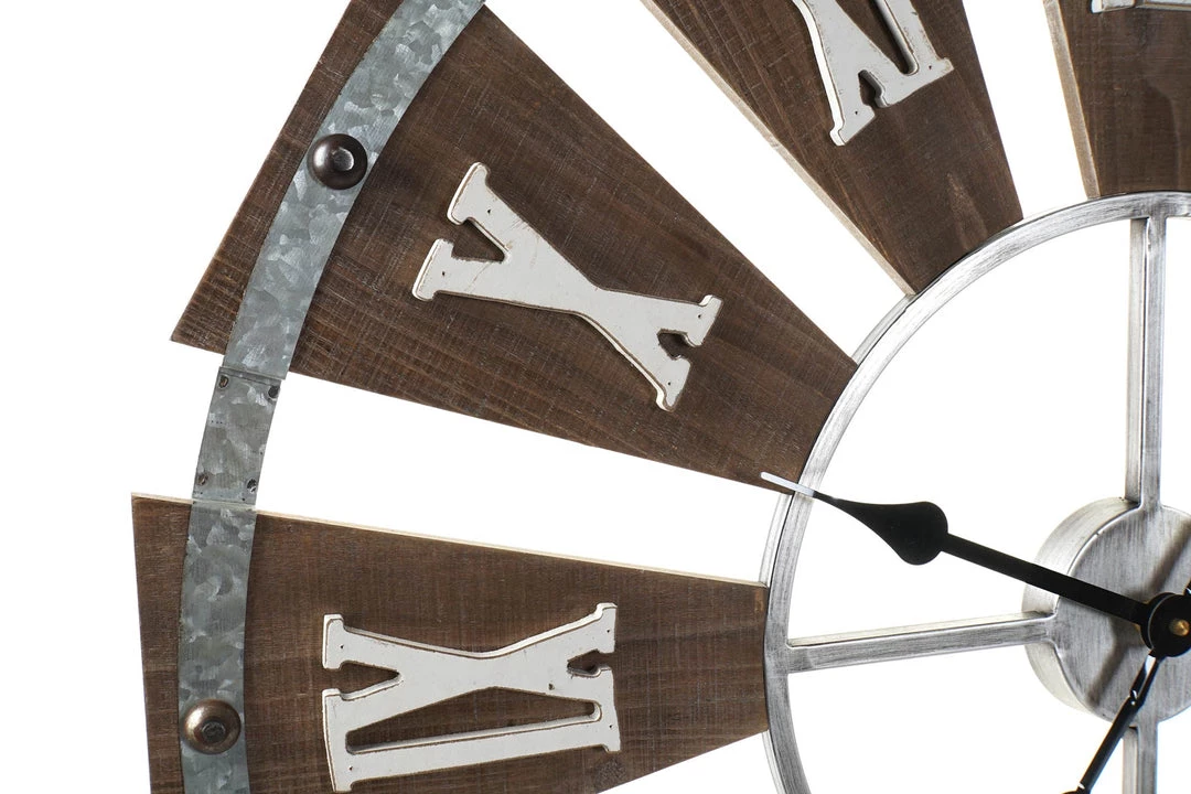 ITEM SKELETON WALL CLOCK MDF METAL 75X5X75 NATURAL GENERAL GIFTS 4 ITEM SKELETON WALL CLOCK MDF METAL 75X5X75 NATURAL GENERAL GIFTS