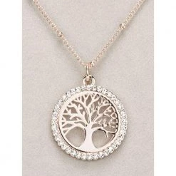 Giftworks GENERAL GIFTS Newgrange Rose Gold Tree Of Life Pendant