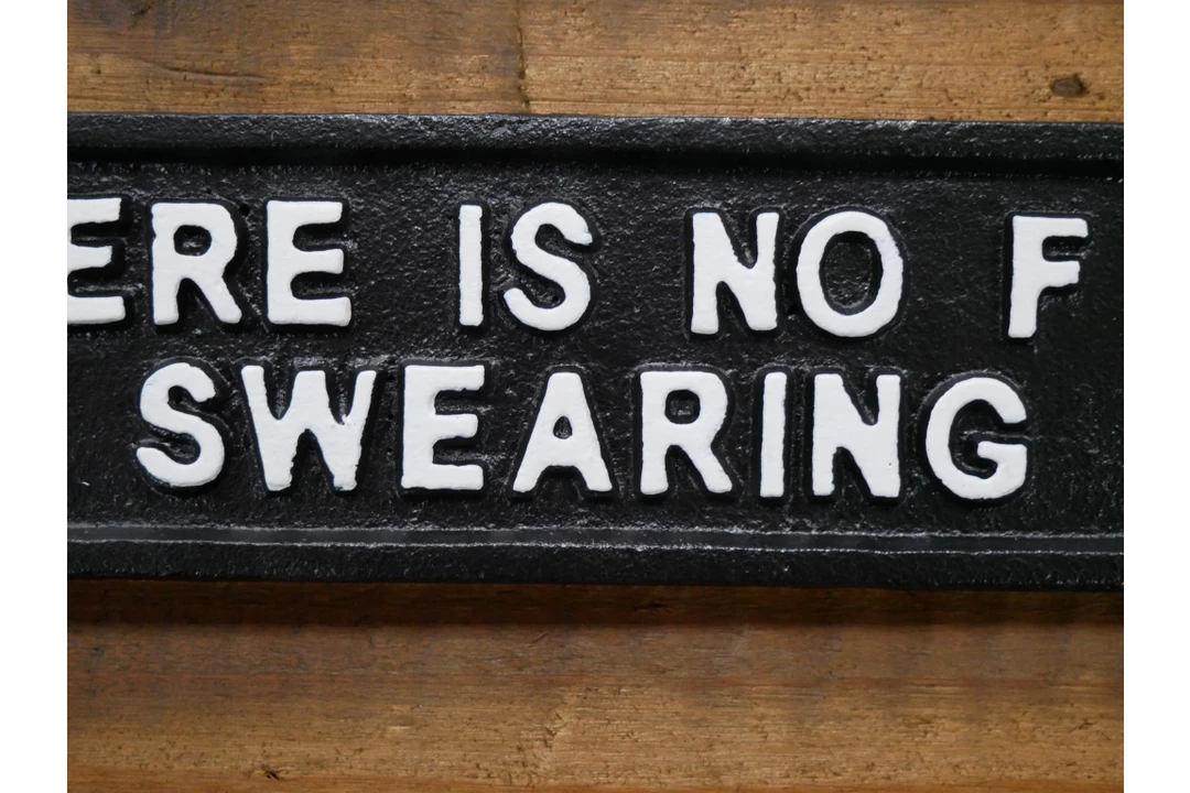 Giftworks GENERAL GIFTS Cast Iron Sign (Swearing) 4 Giftworks GENERAL GIFTS Cast Iron Sign (Swearing)