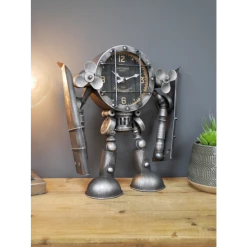 Dutch Brothers Robot Plane Clock