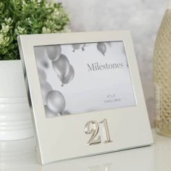 Giftworks 6" X 4" - Milestone Birthday Frame With 3D Number FRAMES
