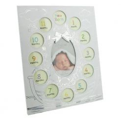 Giftworks Aluminium 1st Year Frame For Baby