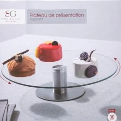 Giftworks Glass Revolving Cake Stand