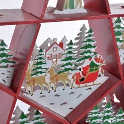Itemint Christmas Led Decoration Red Star 50x7,5x47Cm