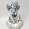 WGP Grave Solar Powered Angel On Heart GENERAL GIFTS