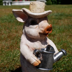 Giftworks Pig With Watering Can GENERAL GIFTS