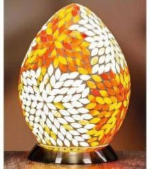 Kirkwood Group The Grange Collection Coloured Mosaic Egg Lamp (AL5) GENERAL GIFTS