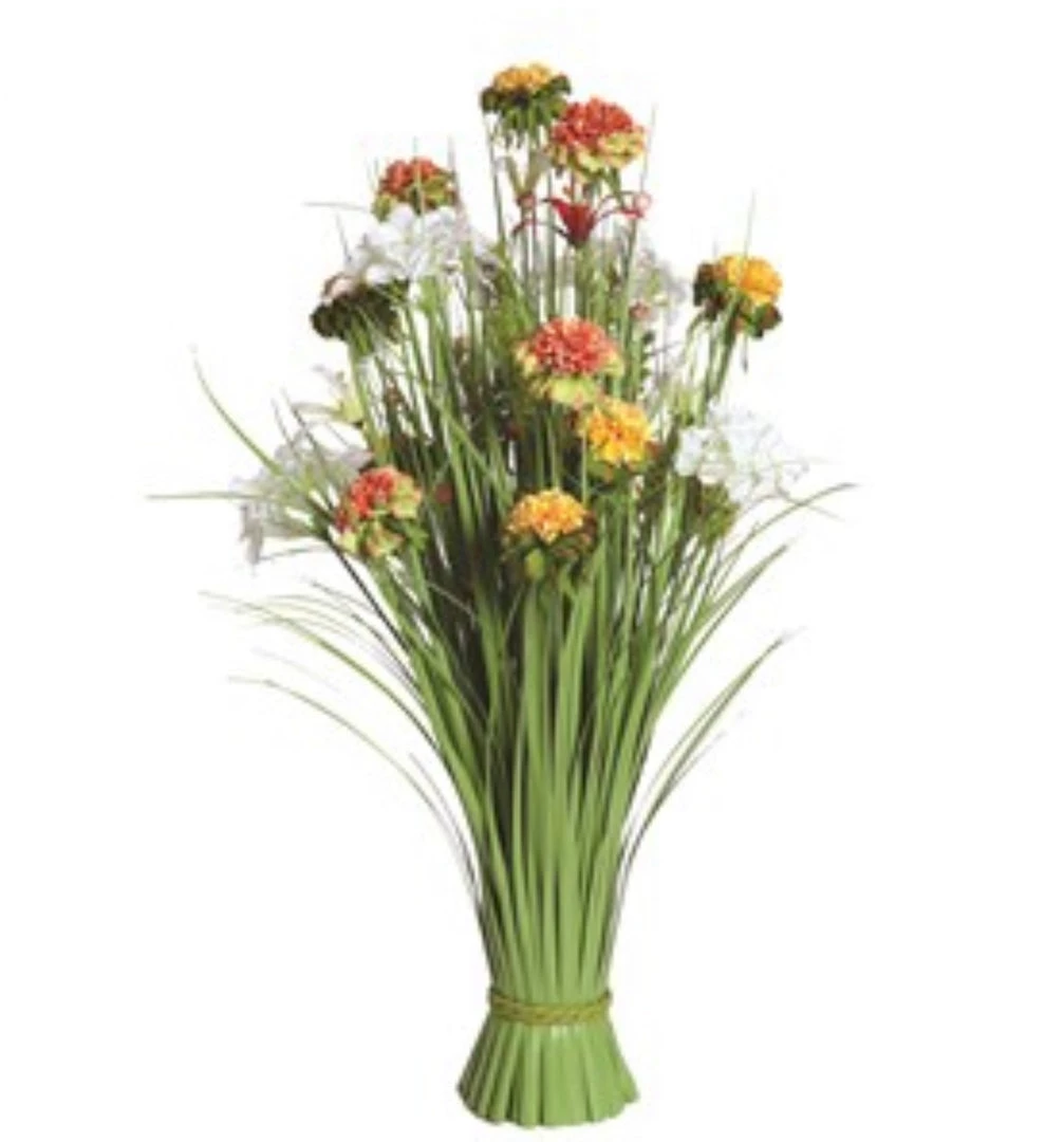 Straits GENERAL GIFTS Grass Floral Bundle Orange And White Wild Flower 70cm 3 Straits GENERAL GIFTS Grass Floral Bundle Orange And White Wild Flower 70cm
