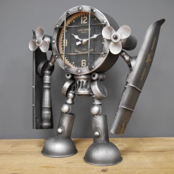 Dutch Brothers Robot Plane Clock