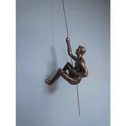 Dutch Brothers Abseiling Climber Man Figurine -Bronze GENERAL GIFTS