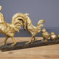Dutch Brothers GENERAL GIFTS Gold Resin Evolution Of A Chicken