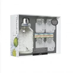 KitchenCraft BarCraft Glass Cocktail Gift Set Kit