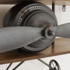 Giftworks Retro Industrial Vintage Aeroplane Wall Shelf GENERAL GIFTS
