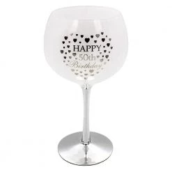 Giftworks Happy 50th Birthday Gin Glass GENERAL GIFTS