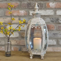 Dutch Brothers Cream Shabby Chic Lantern