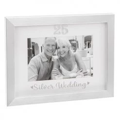 Joe Davies Silver Wedding Anniversary 6" X 4" Photo Frame