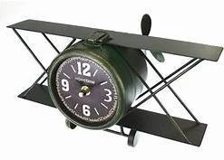 Giftworks GIFTS FOR MEN MANTEL CLOCK - BIPLANE