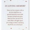 CBC GENERAL GIFTS In Loving Memory Glass Plaque