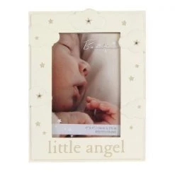 Giftworks Bambino Resin Cloud Pattern Frame - Little Angel Baby Frames