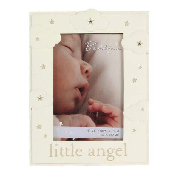 Giftworks Bambino Resin Cloud Pattern Frame - Little Angel Baby Frames 3 Giftworks Bambino Resin Cloud Pattern Frame - Little Angel Baby Frames